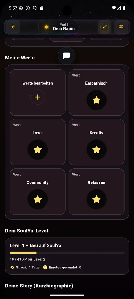 SoulYa Werte und Level