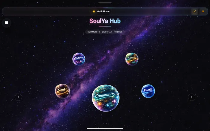 SoulYa Hub auf dem Tablet